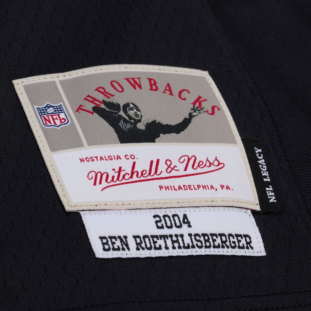 Ben Roethlisberger Pittsburgh Steelers 2004 Big & Tall Legacy Retired Player Jersey - Black