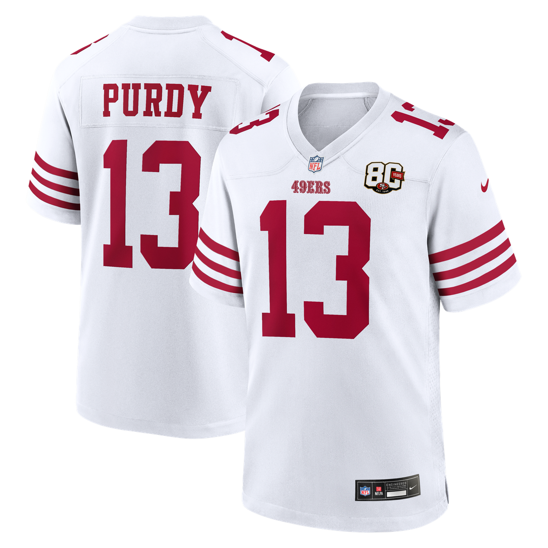 Brock Purdy San Francisco 49ers 80th Anniversary Game Jersey - Scarlet