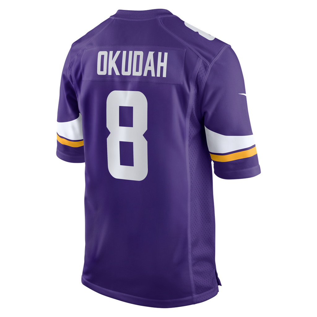 Jeff Okudah Minnesota Vikings Team Game Jersey - Purple