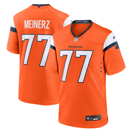 Quinn Meinerz Denver Broncos Team Game Jersey - Orange