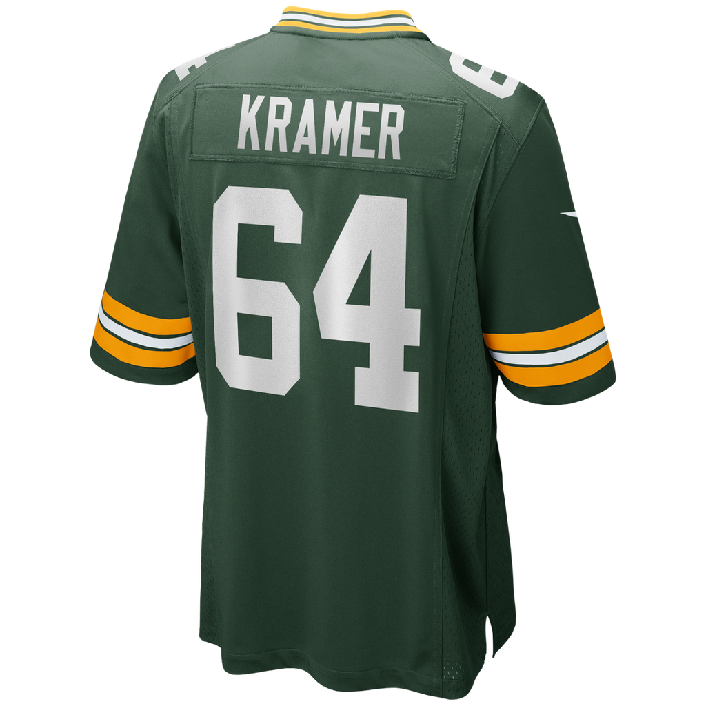 Jerry Kramer Green Bay Packers Game Retired Player Jersey - Green