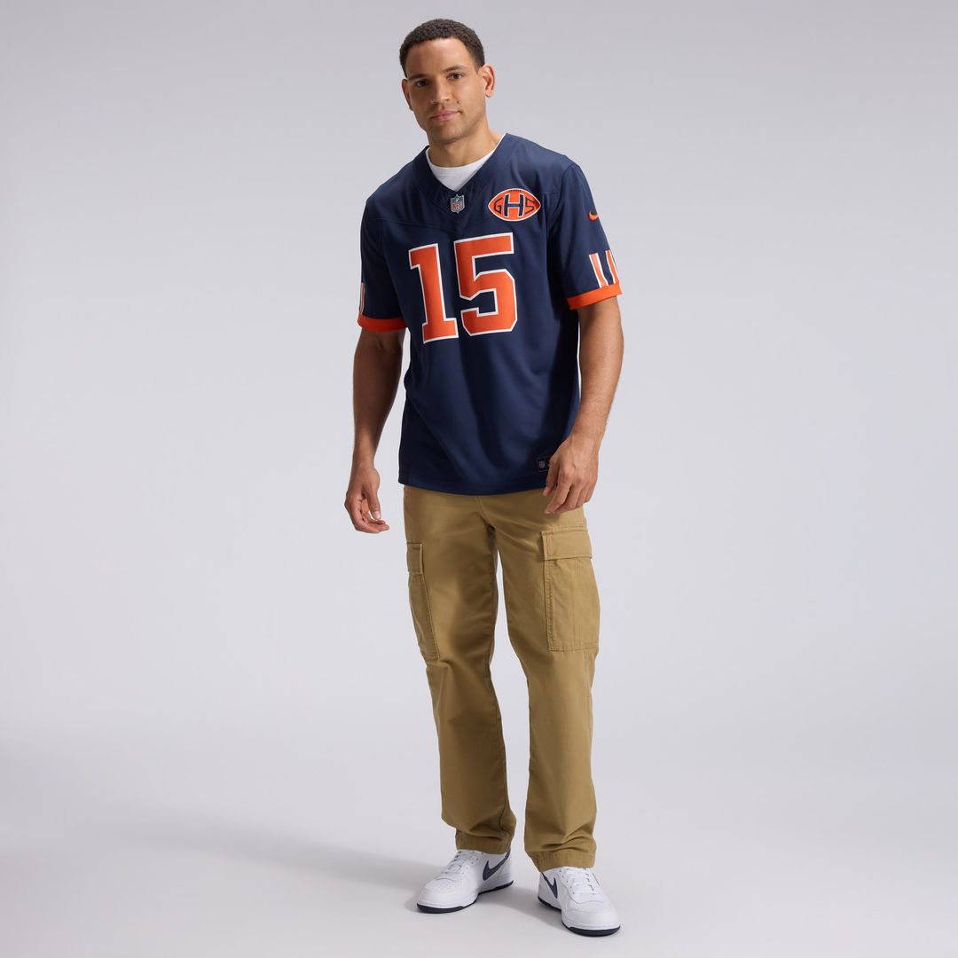 Rome Odunze Chicago Bears 2026 Rivalries Collection Stitched Limited Jersey - Navy