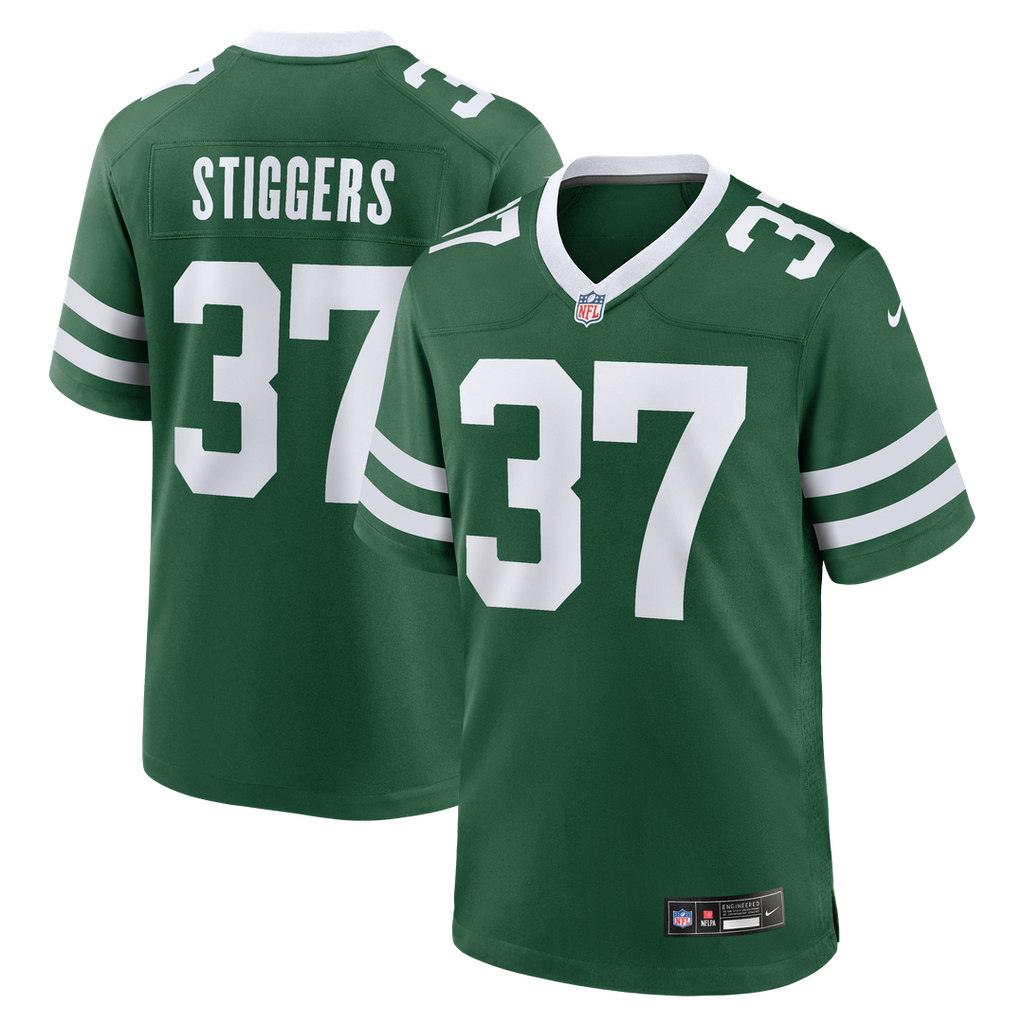 Qwan'tez Stiggers New York Jets Team Game Jersey - Legacy Green