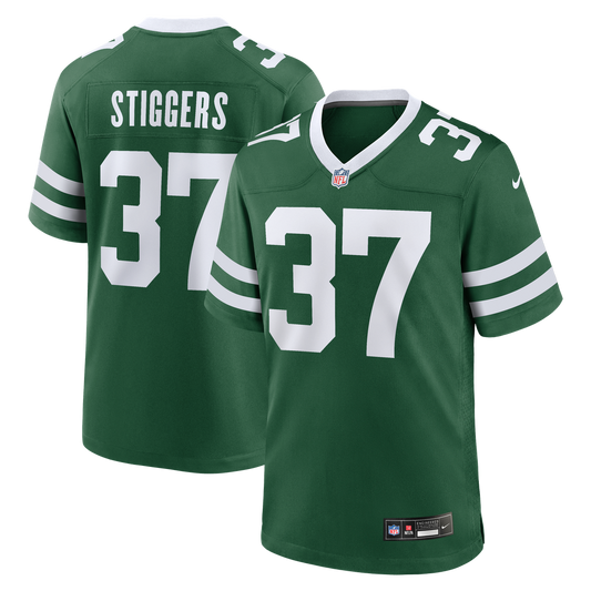 Qwan'tez Stiggers New York Jets Team Game Jersey - Legacy Green