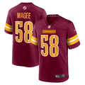 Jordan Magee Washington Commanders Game Jersey - Burgundy