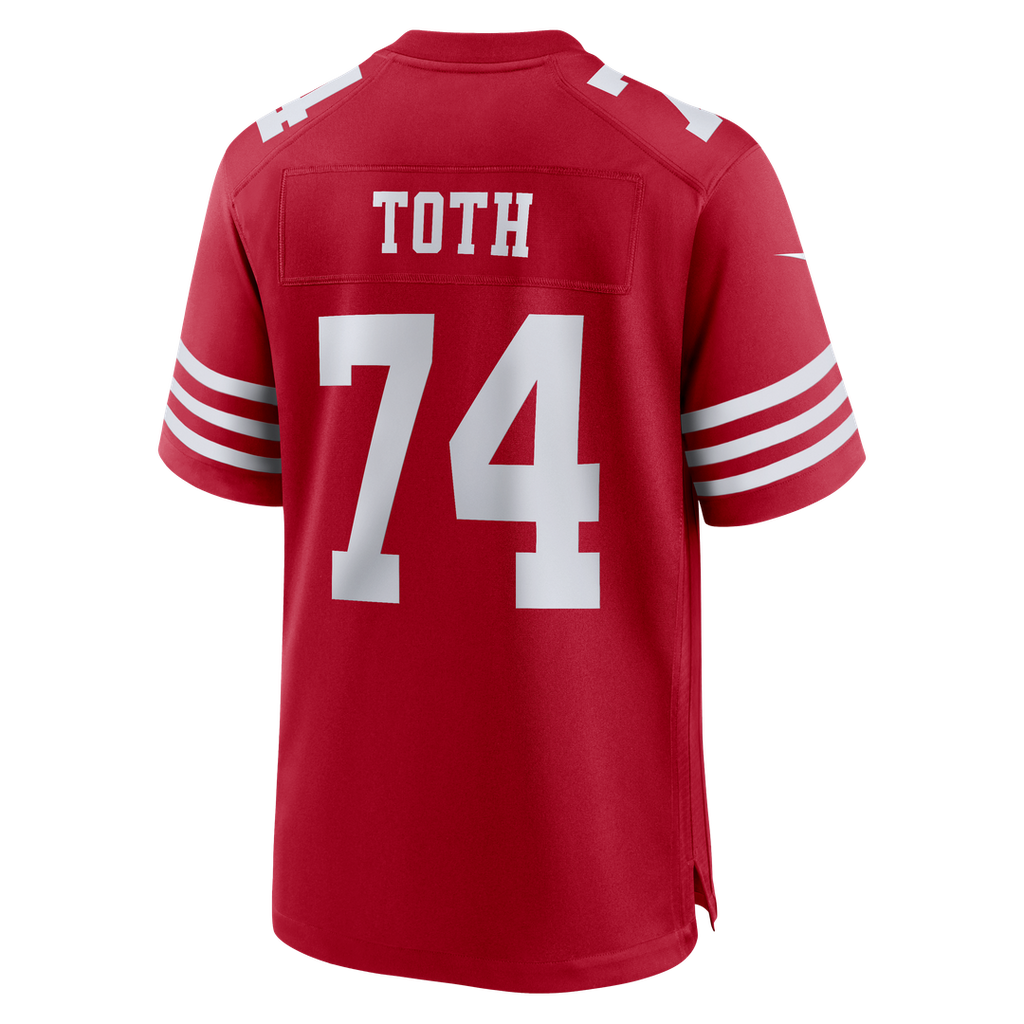 Brett Toth San Francisco 49ers Team Game Jersey - Scarlet