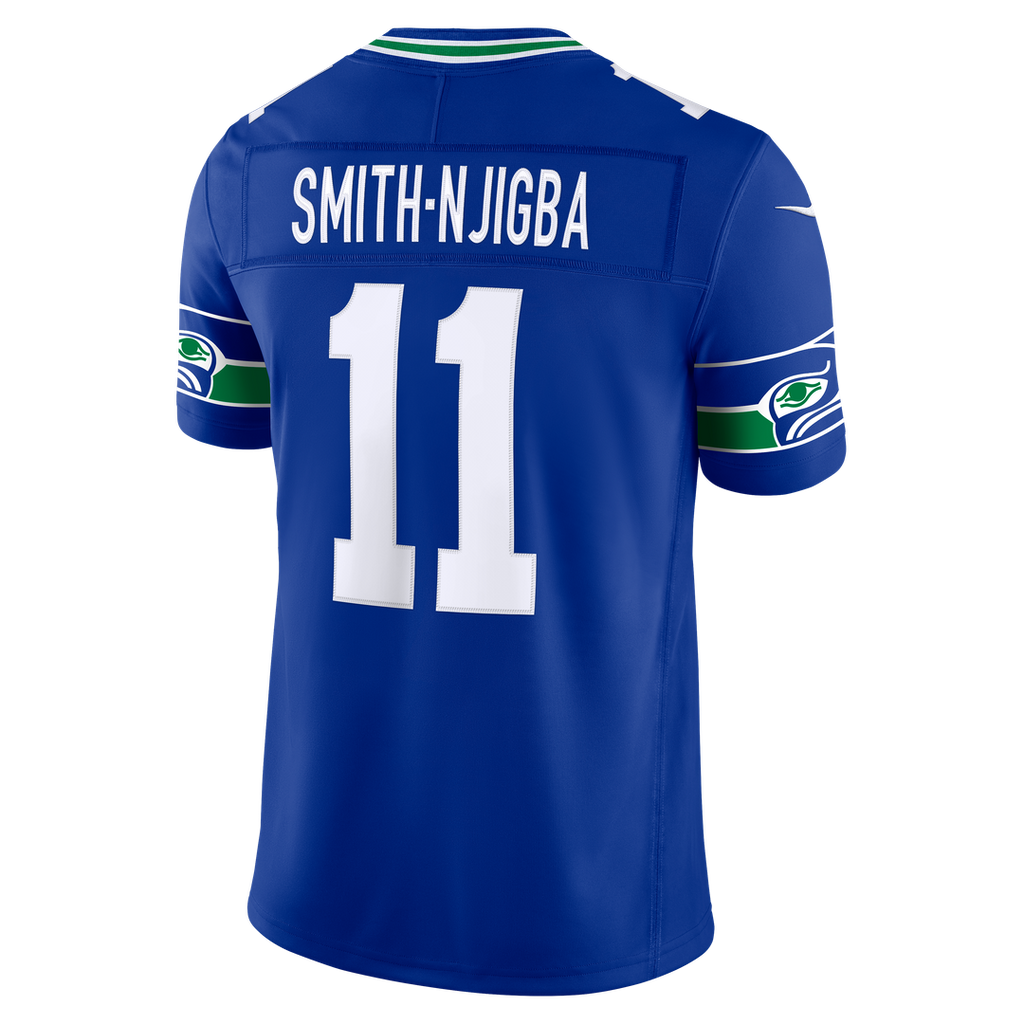 Jaxon Smith - Njigba Seattle Seahawks Vapor F.U.S.E. Stitched Limited Jersey - White