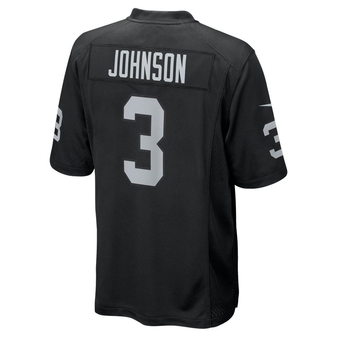 Taron Johnson Las Vegas Raiders Team Game Jersey - Black