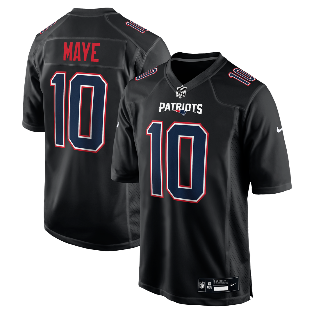 Drake Maye New England Patriots Game Jersey - Tundra White