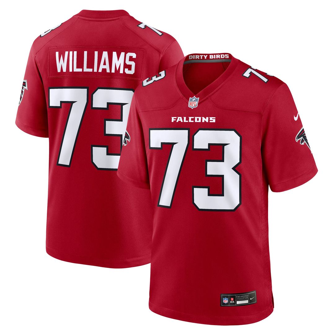 Cameron Williams Atlanta Falcons Team Game Jersey - Red