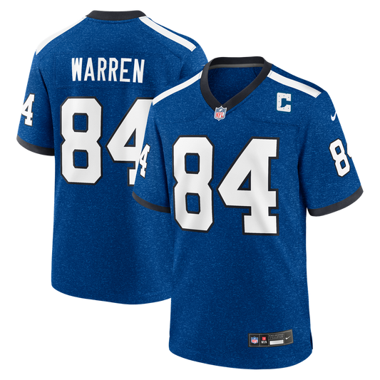 Tyler Warren Indianapolis Colts Alternate 2 Indiana Nights Game Jersey - Heather Royal