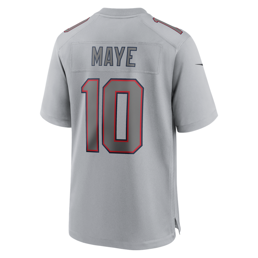 Drake Maye New England Patriots Atmosphere Fashion Game Jersey - Gray