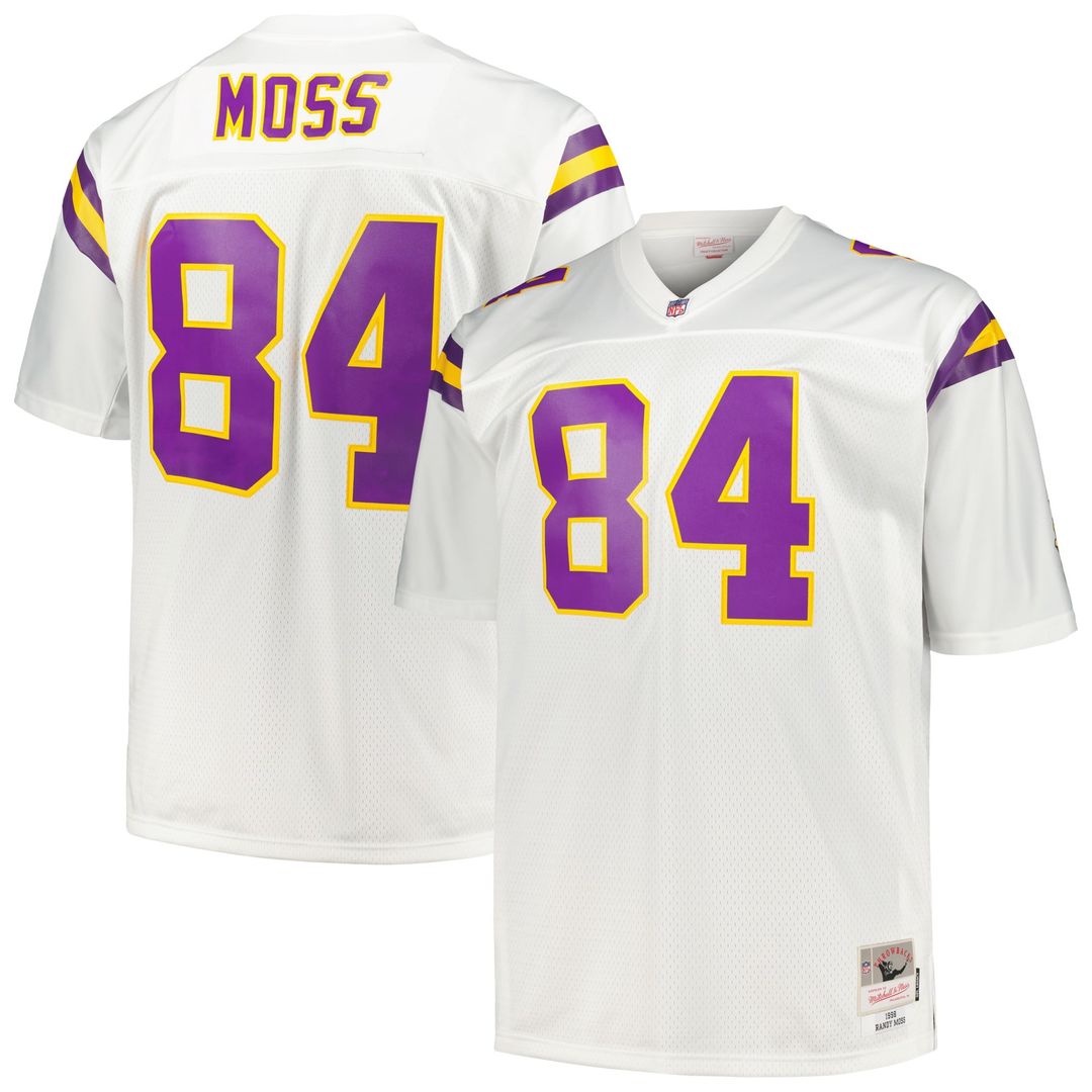 Randy Moss Minnesota Vikings Big & Tall 1998 Legacy Retired Player Jersey - White