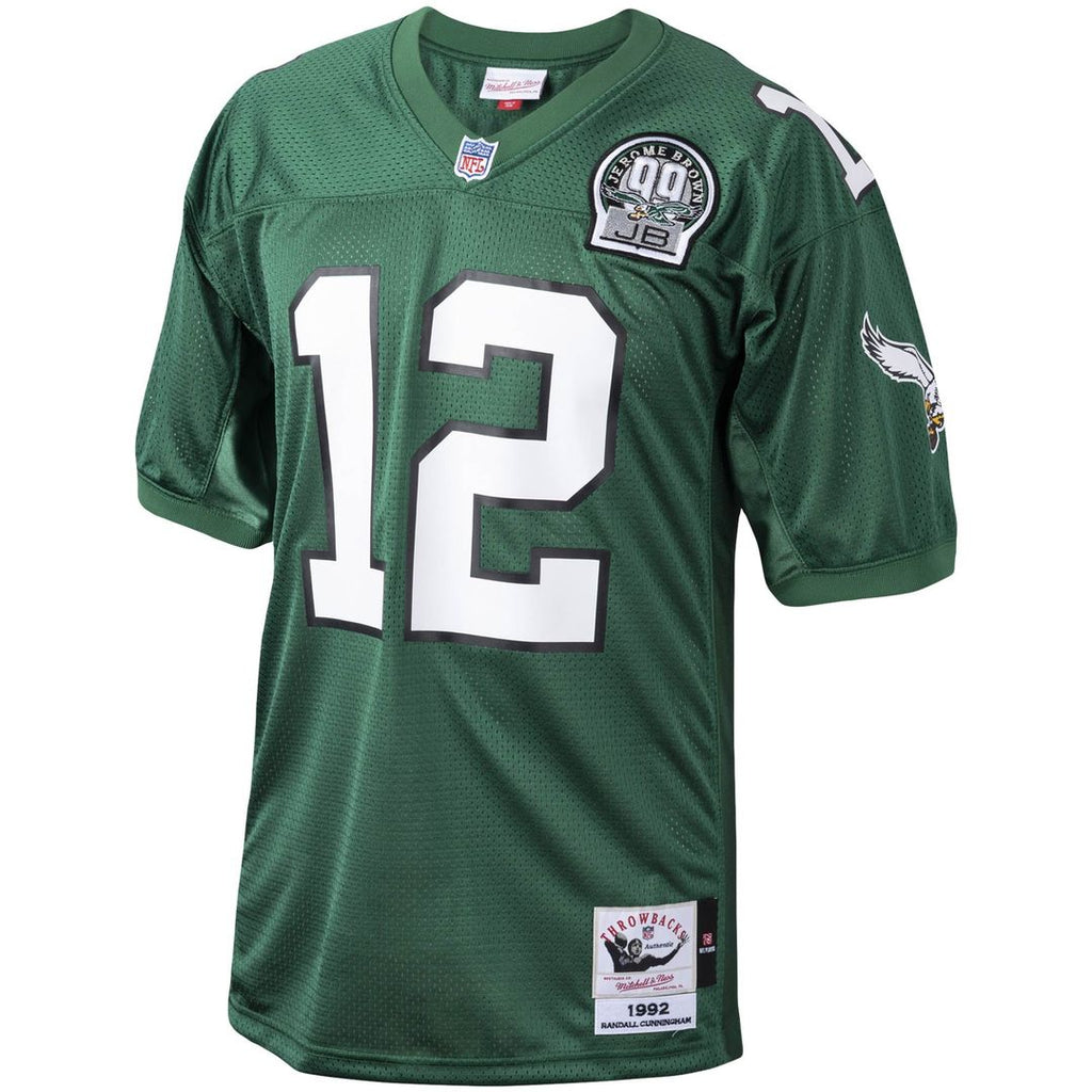 Randall Cunningham Philadelphia Eagles 1992 Authentic Throwback Retired Player Jersey - Green