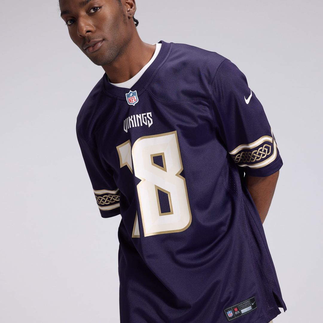 Justin Jefferson Minnesota Vikings 2026 Rivalries Collection Game Jersey - Purple