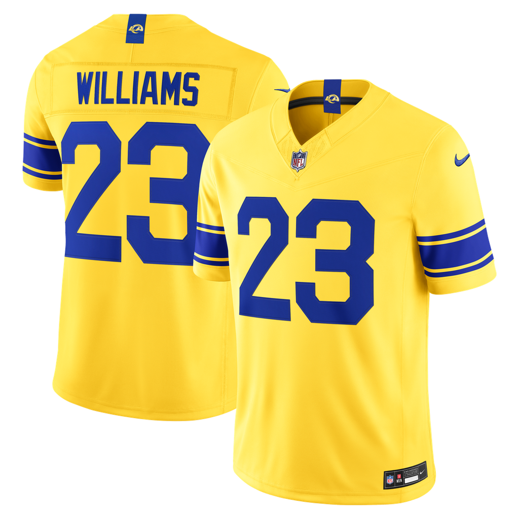 Kyren Williams Los Angeles Rams Classic Sol Vapor F.U.S.E. Stitched Limited Jersey