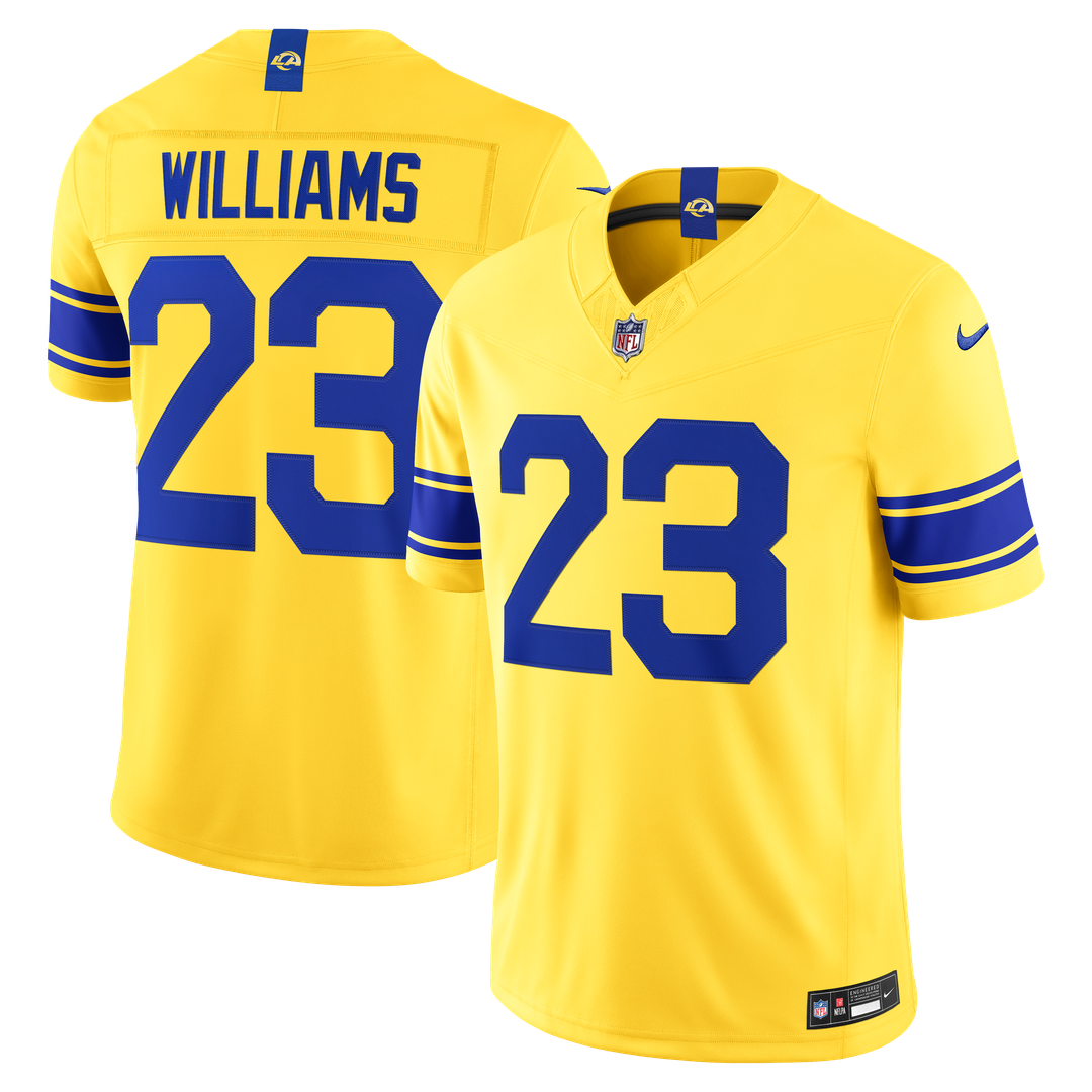 Kyren Williams Los Angeles Rams Classic Sol Vapor F.U.S.E. Stitched Limited Jersey