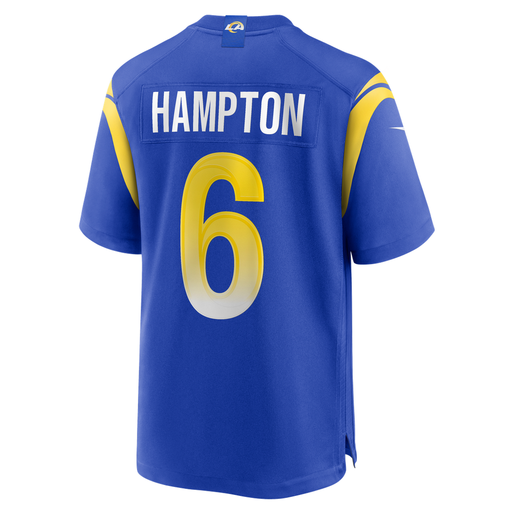 Nick Hampton Los Angeles Rams Team Game Jersey - Royal