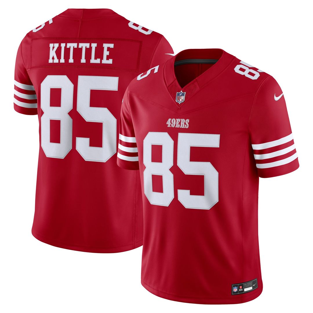 George Kittle San Francisco 49ers Team Vapor F.U.S.E. Stitched Limited Jersey - Scarlet