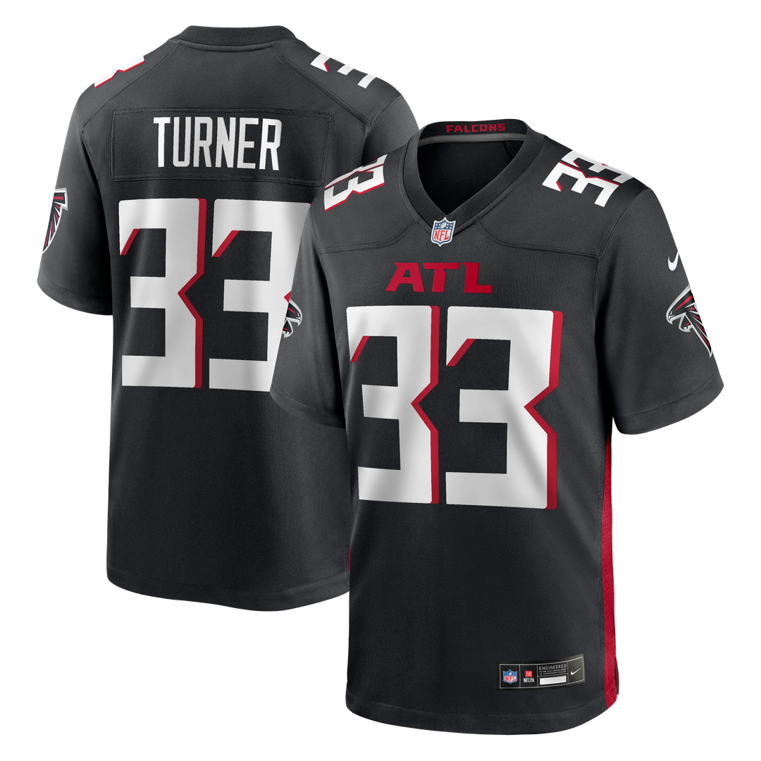 Michael Turner Atlanta Falcons Game Retired Player Jersey - Black