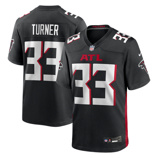 Michael Turner Atlanta Falcons Game Retired Player Jersey - Black