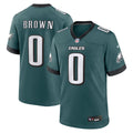 Marquise Brown Philadelphia Eagles Team Game Jersey - Midnight Green