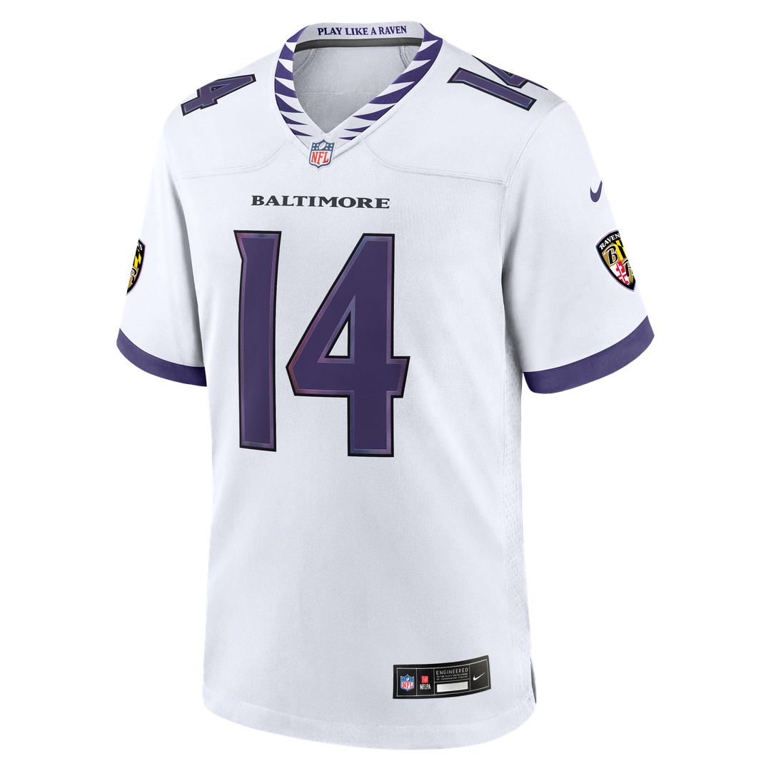 Kyle Hamilton Baltimore Ravens Game Jersey - White