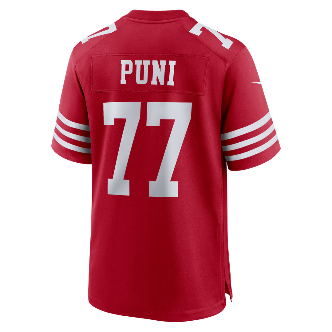 Dominick Puni San Francisco 49ers Team Game Jersey - Scarlet