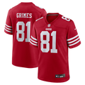 Wesley Grimes San Francisco 49ers Team Game Jersey - Scarlet