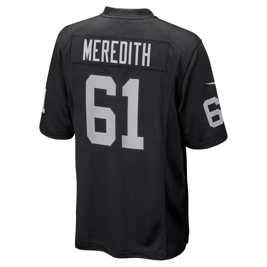 Jordan Meredith Las Vegas Raiders Game Player Jersey - Black
