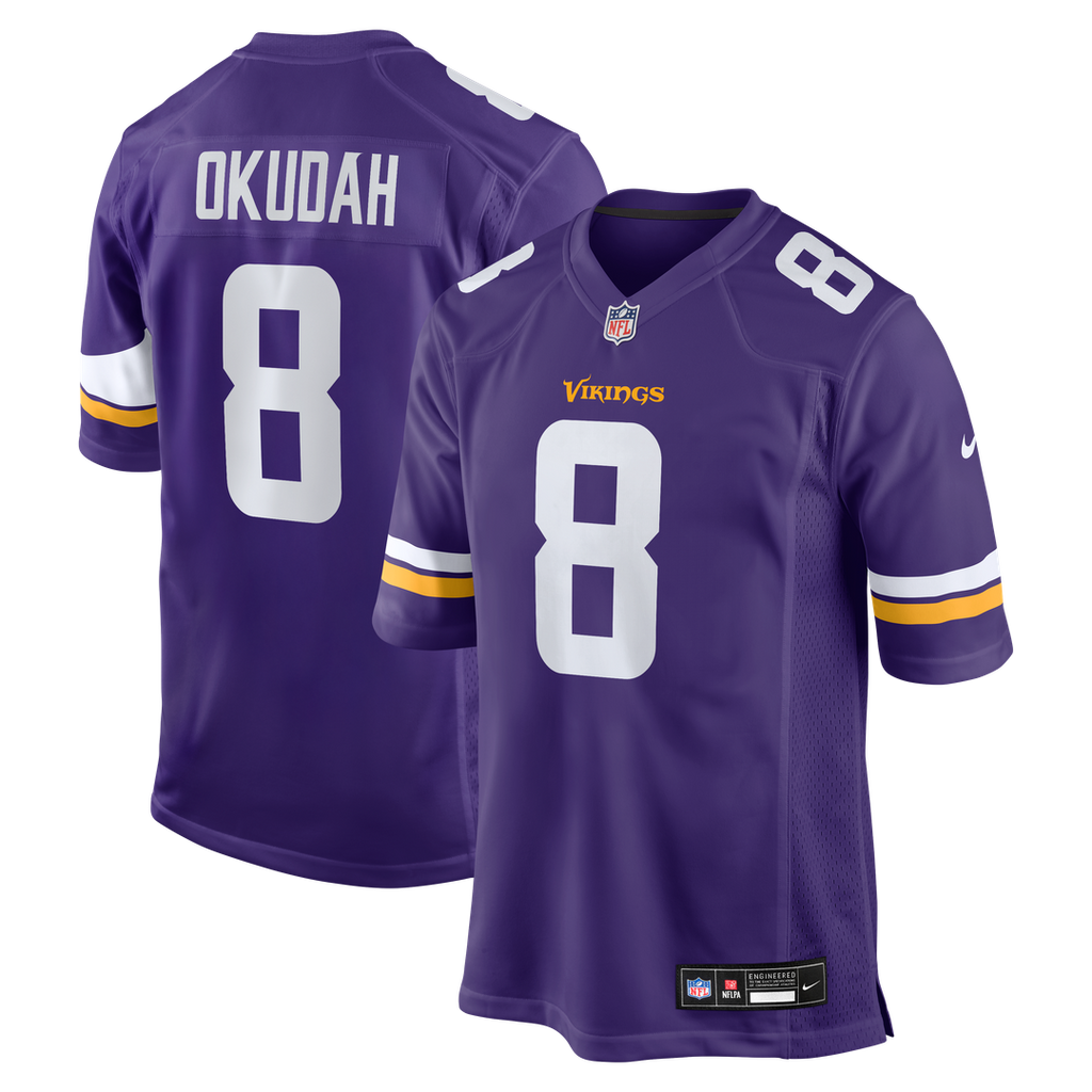 Jeff Okudah Minnesota Vikings Team Game Jersey - Purple