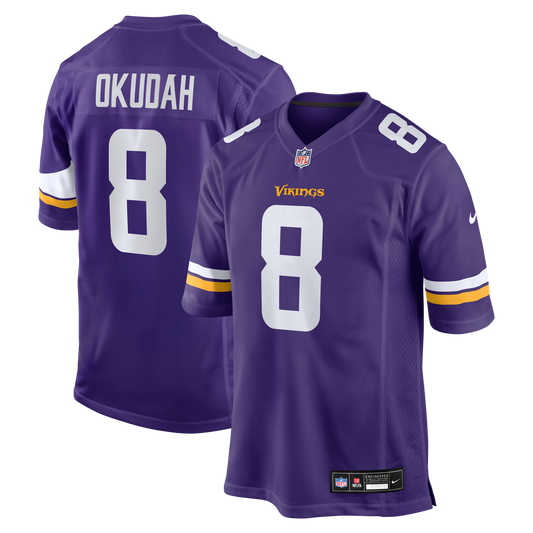 Jeff Okudah Minnesota Vikings Team Game Jersey - Purple