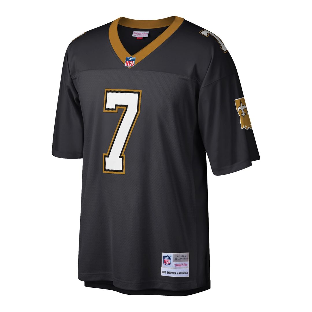 Morten Andersen New Orleans Saints Retired Player Legacy Replica Jersey - Black