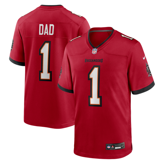 Number 1 Dad Tampa Bay Buccaneers Game Jersey - Red