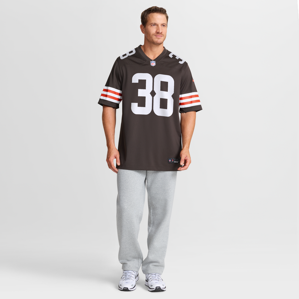 Jaleel McLaughlin Cleveland Browns Team Game Jersey - Brown