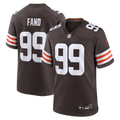 Logan Fano Cleveland Browns Team Game Jersey - Brown