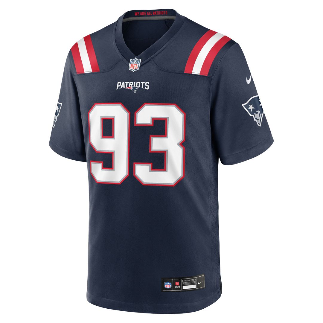 Leonard Taylor New England Patriots Team Game Jersey - Navy