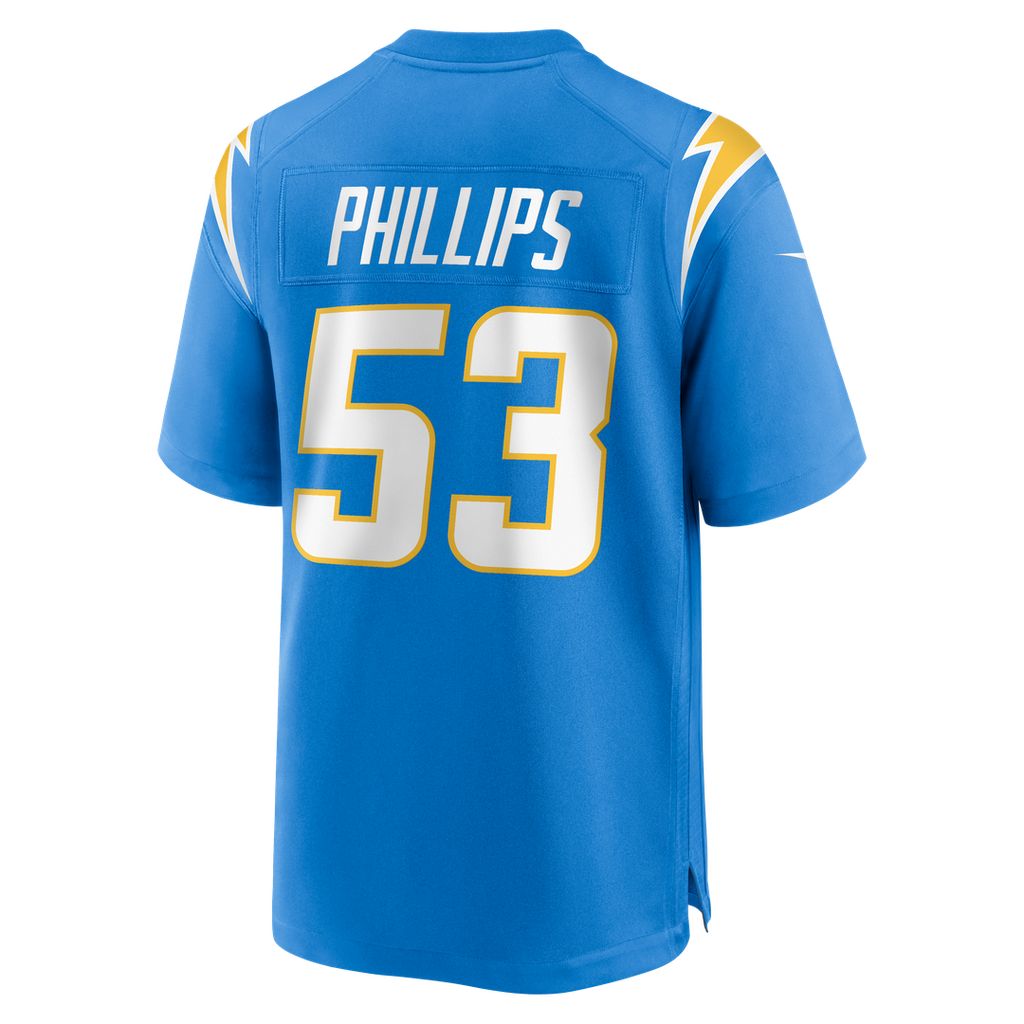 Del'Shawn Phillips Los Angeles Chargers Team Game Jersey - Powder Blue