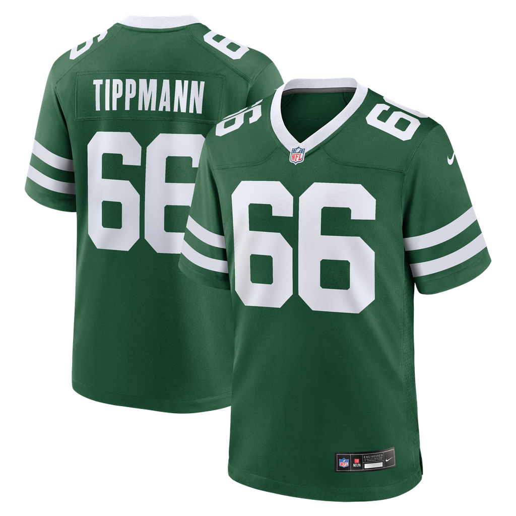 Joe Tippmann New York Jets Team Game Jersey - Legacy Green