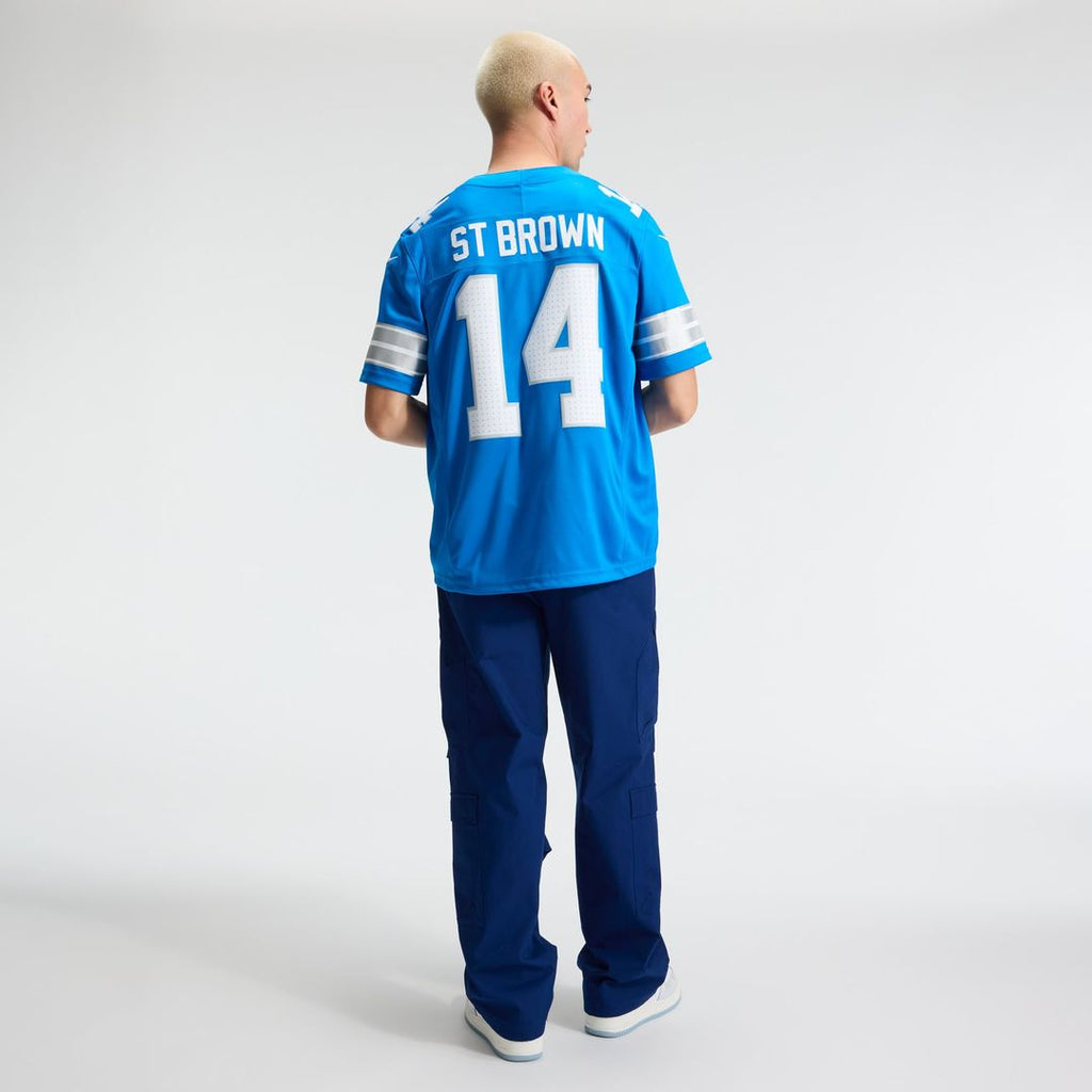 Amon - Ra St. Brown Detroit Lions Team Vapor F.U.S.E. Stitched Limited Jersey - Blue