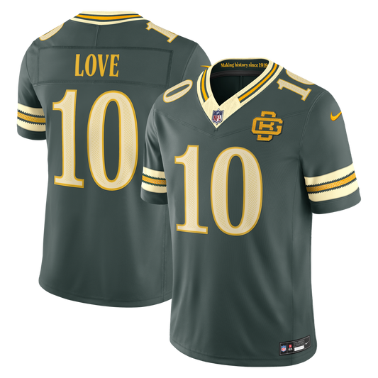 Jordan Love Green Bay Packers 2026 Rivalries Collection Stitched Limited Jersey - Green
