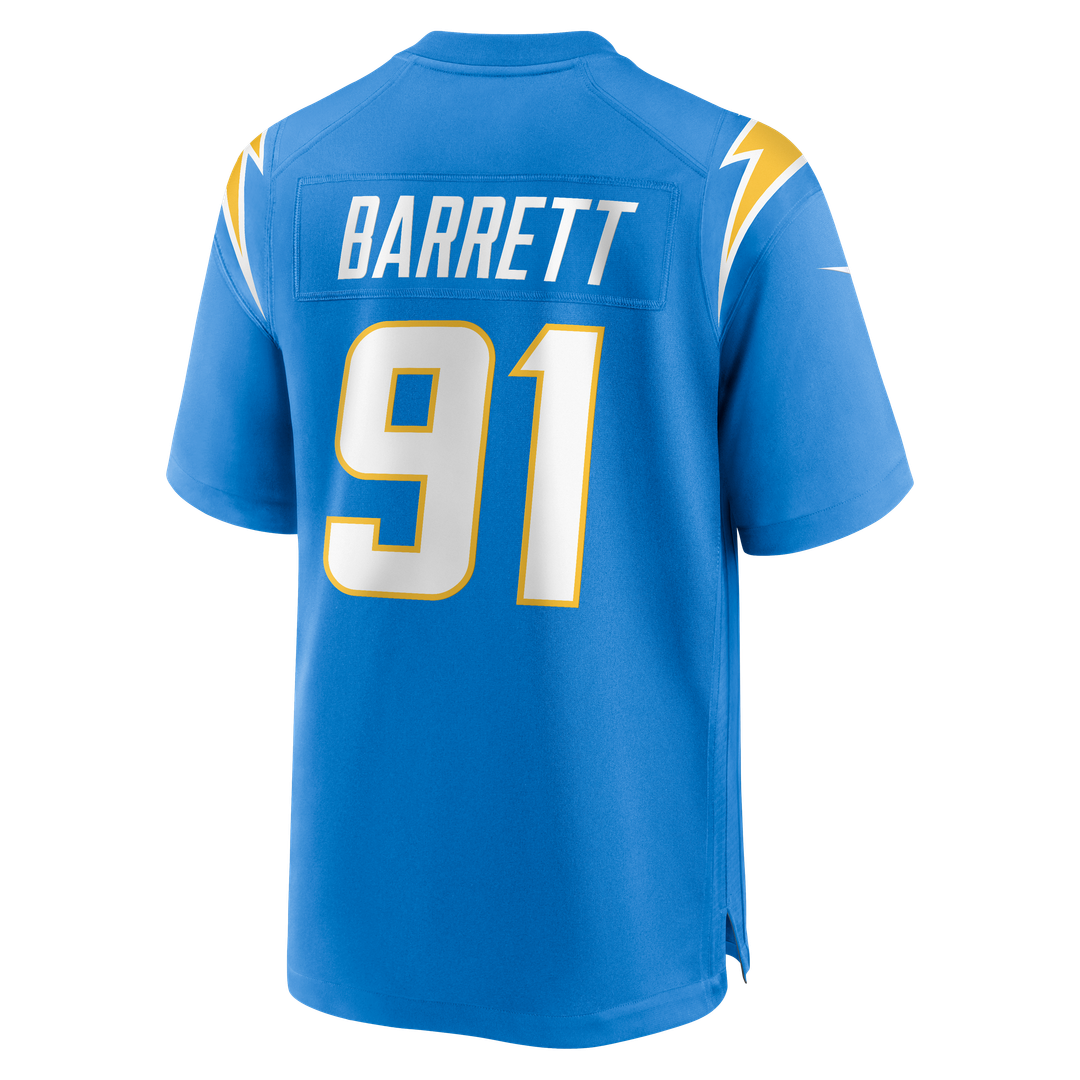 Nick Barrett Los Angeles Chargers Team Game Jersey - Powder Blue