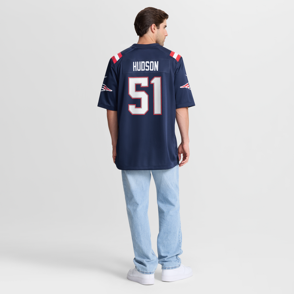 James Hudson New England Patriots Team Game Jersey - Navy
