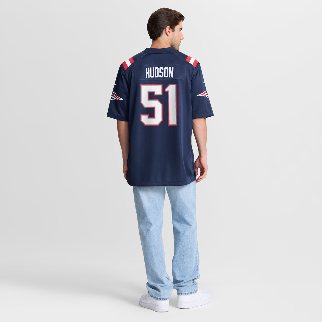 James Hudson New England Patriots Team Game Jersey - Navy