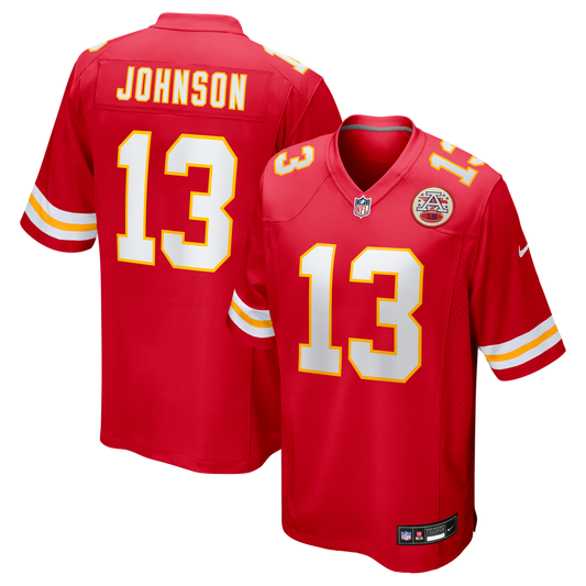 Nazeeh Johnson Kansas City Chiefs Game Player Jersey - Red
