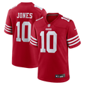 Mac Jones San Francisco 49ers Team Game Jersey - Scarlet