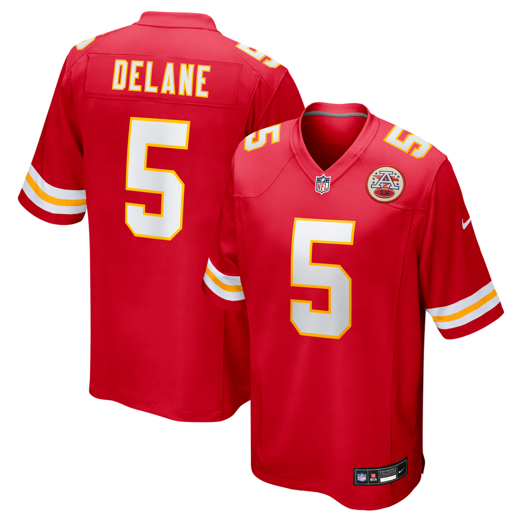 Mansoor Delane Kansas City Chiefs Team Game Jersey - Red