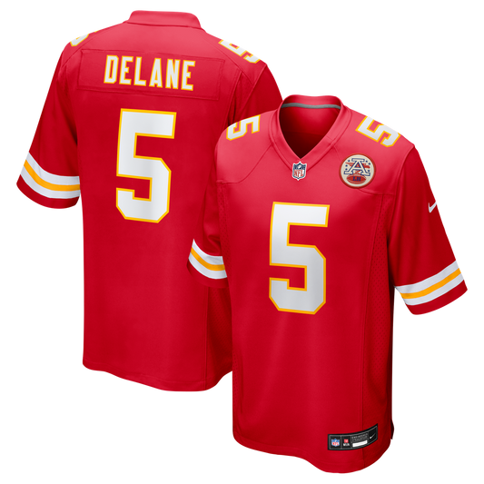 Mansoor Delane Kansas City Chiefs Team Game Jersey - Red
