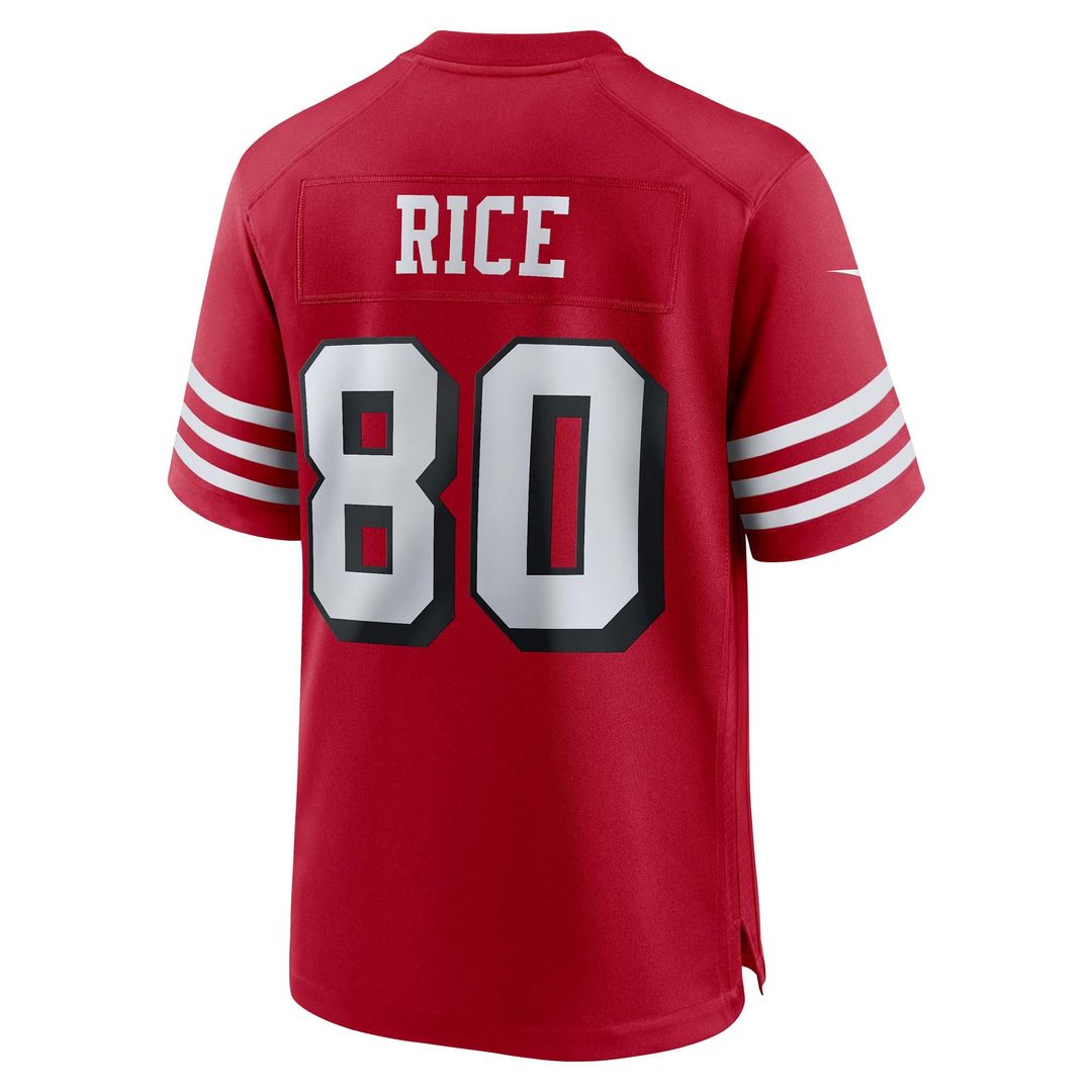 Jerry Rice San Francisco 49ers Retired Player Alternate Game Jersey - Scarlet