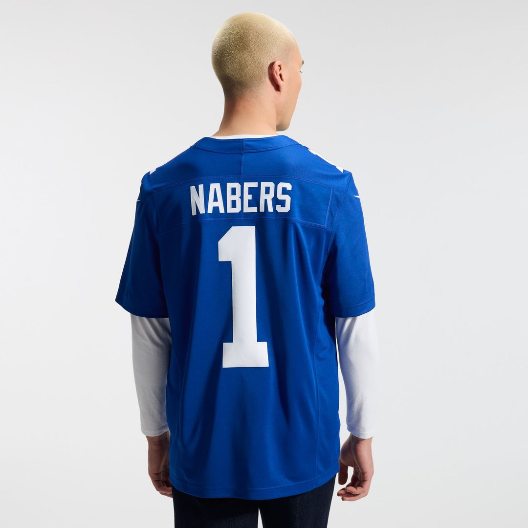 Malik Nabers New York Giants Team Vapor F.U.S.E. Stitched Limited Jersey - Royal